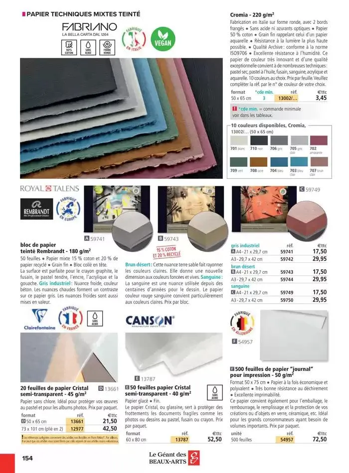 Catalogue Le Géant des Beaux-Arts du 6 janvier au 31 décembre 2025 - Catalogue page 62