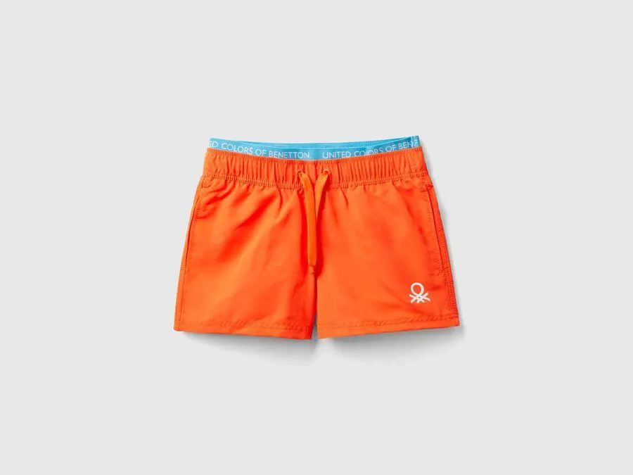 Boxer de bain à cordon de serrage