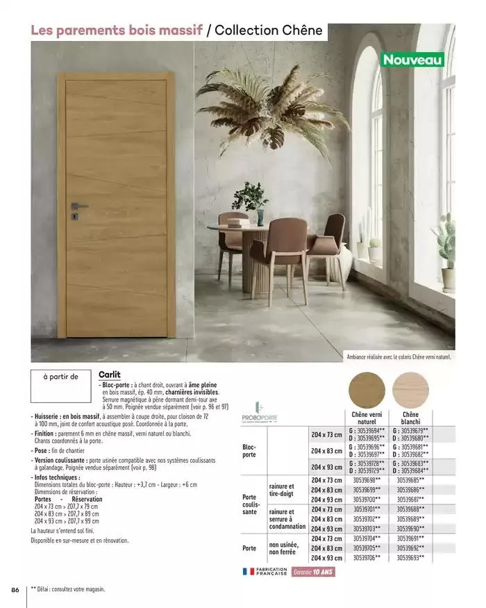 Aménagents Intérieurs 2025 du 1 janvier au 31 décembre 2025 - Catalogue page 86
