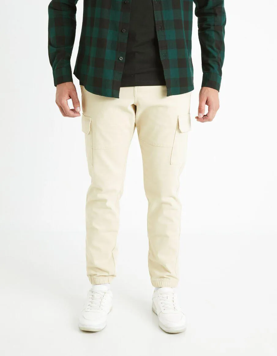 Pantalon slim cargo - sand