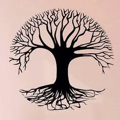 Sticker mural déco arbre de vie 70x50cm