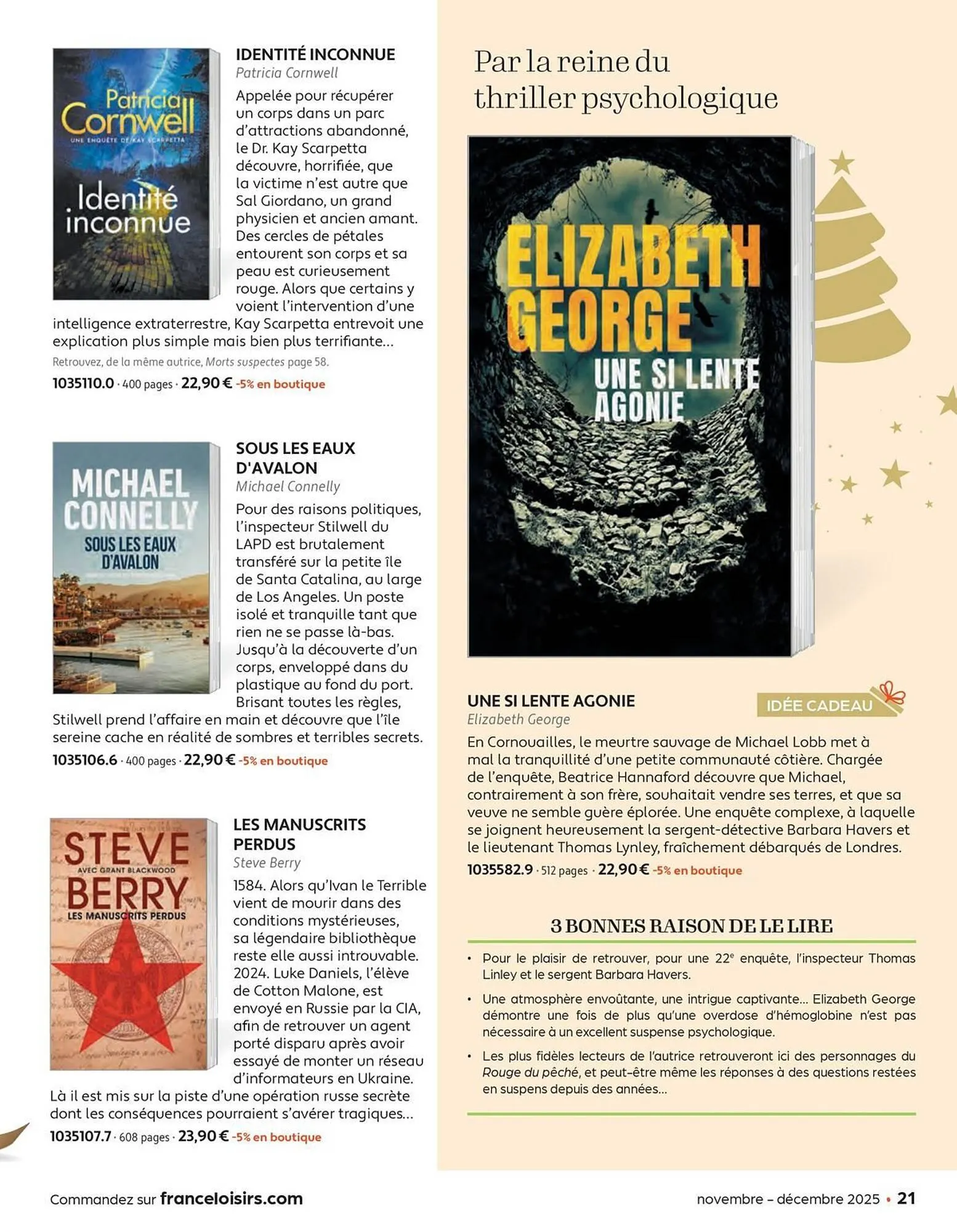 Catalogue France Loisirs du 3 novembre au 31 décembre 2025 - Catalogue page 21