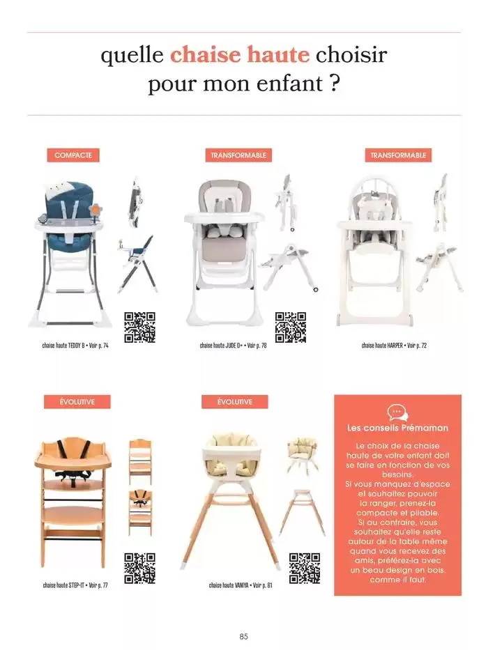Catalogue Prémaman 2025 du 25 février au 31 décembre 2025 - Catalogue page 85