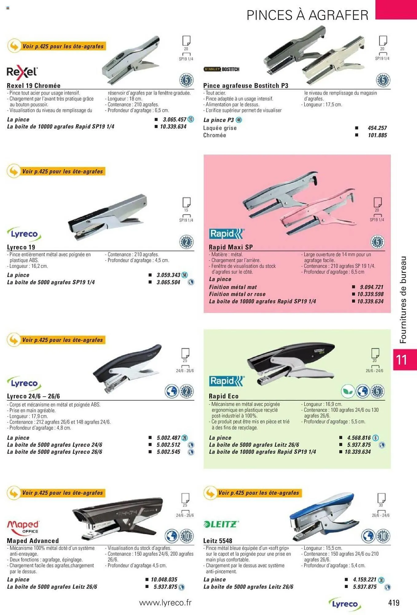 Catalogue Lyreco du 15 mai au 31 décembre 2023 - Catalogue page 419