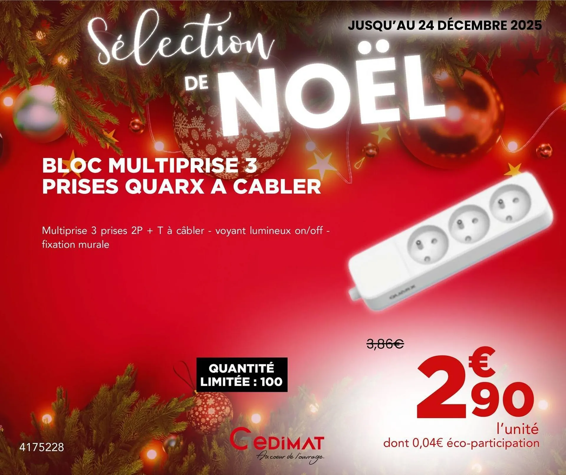 Catalogue Gedimat du 3 décembre au 24 décembre 2025 - Catalogue page 38