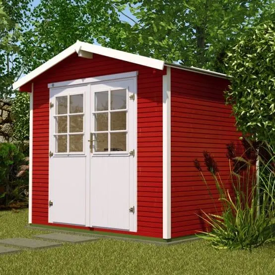 Abri de Jardin Bois Rouge Suédois – WEKA