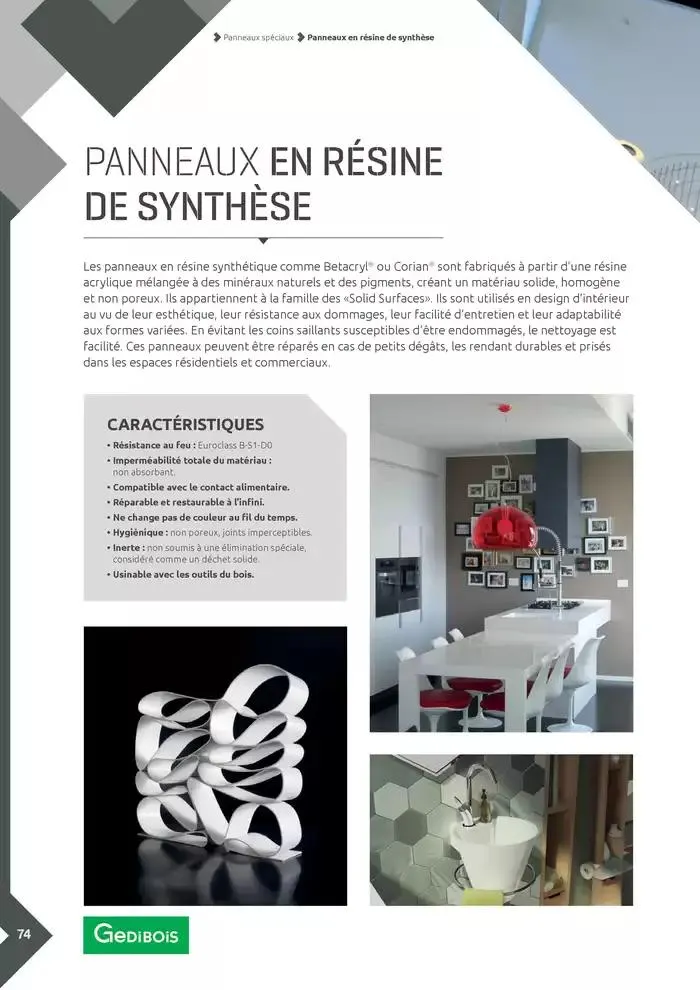 Aménagents Intérieurs du 9 décembre au 9 juin 2025 - Catalogue page 74