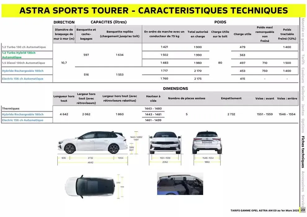 Opel Astra et Astra Sports Tourer du 5 mars au 5 mars 2026 - Catalogue page 24