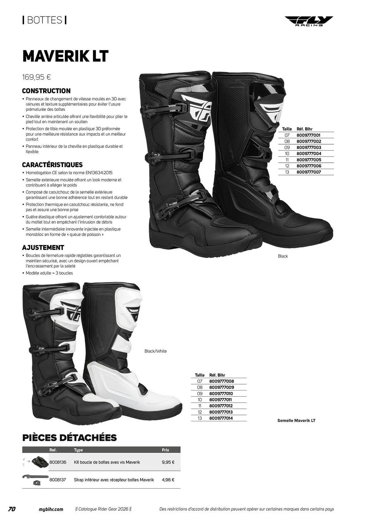 Catalogue Bihr du 1 janvier au 31 janvier 2026 - Catalogue page 70