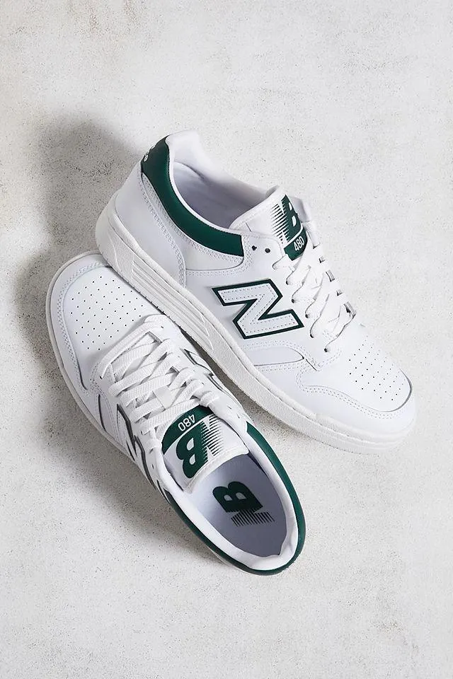 New Balance - Baskets 480 blanc et vert