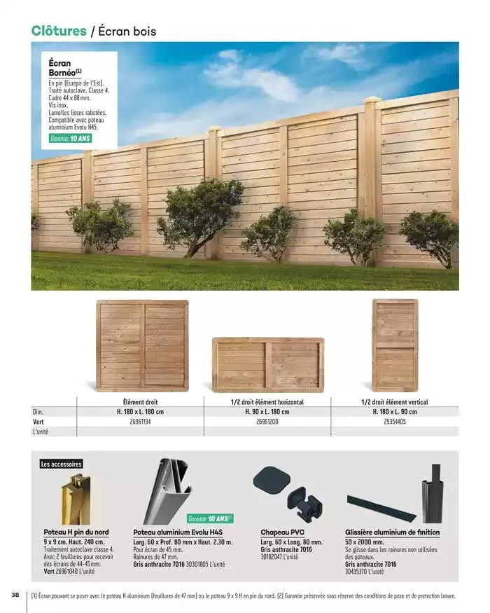 Aménagements Extérieurs 2025 du 1 janvier au 31 décembre 2025 - Catalogue page 38