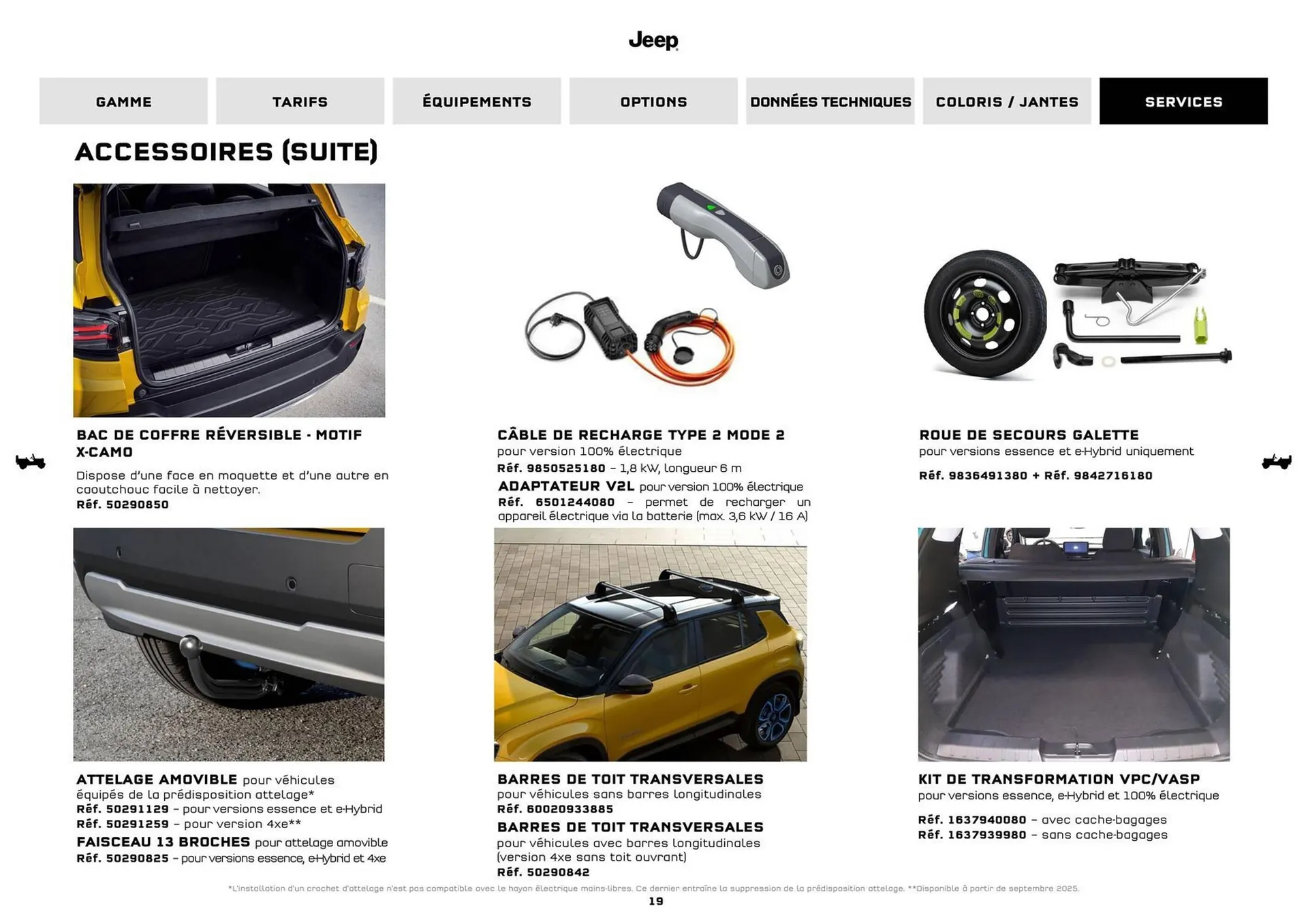 Catalogue Jeep du 8 septembre au 30 septembre 2026 - Catalogue page 19