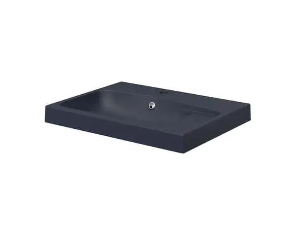 Plan vasque résine noir "Miria" L. 60 cm - Cooke and Lewis