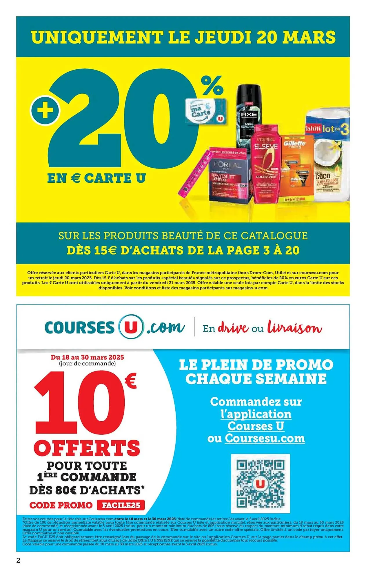 Catalogue Super U du 18 mars au 30 mars 2025 - Catalogue page 2