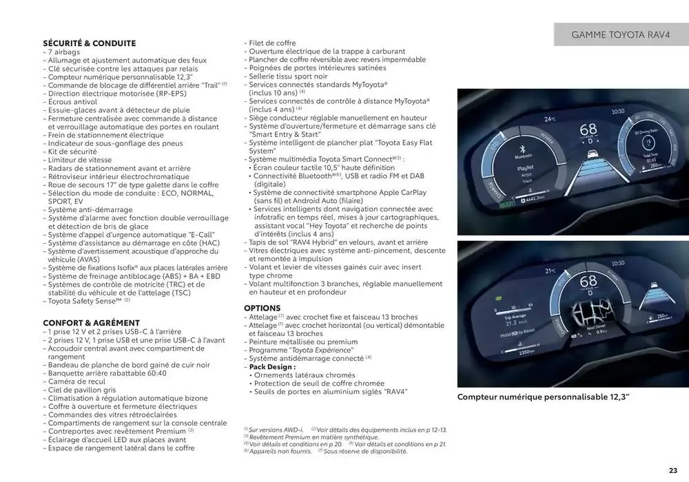 Toyota RAV4  du 27 janvier au 25 janvier 2026 - Catalogue page 23
