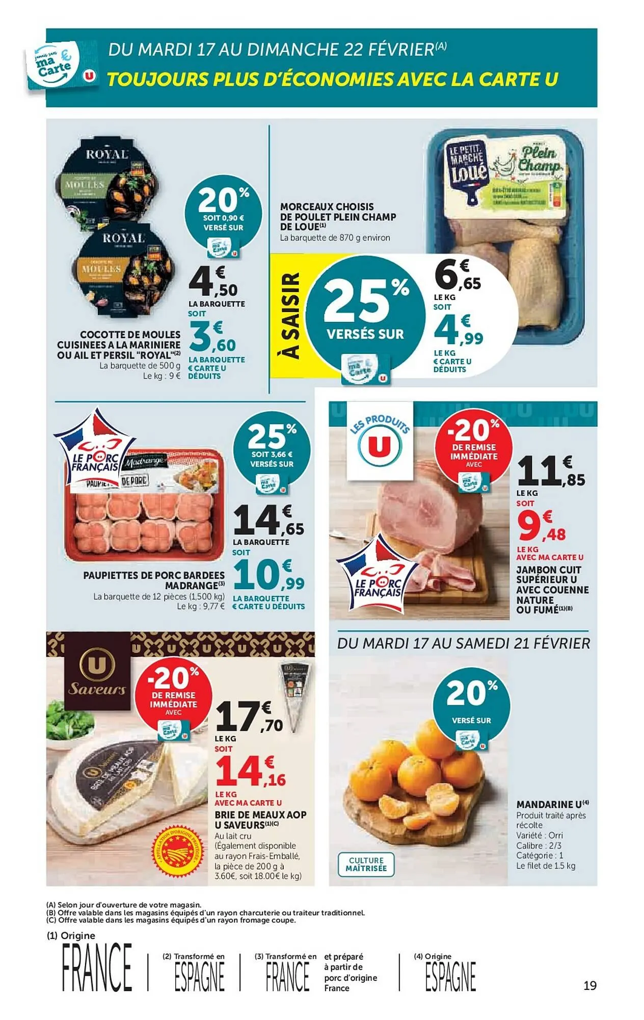 Catalogue Super U du 17 février au 1 mars 2026 - Catalogue page 19
