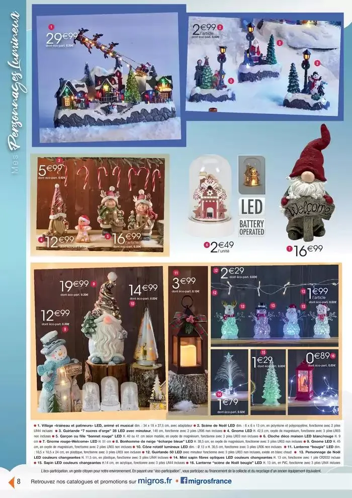 Déco (18j) Kdo Mode festif du 19 novembre au 15 décembre 2024 - Catalogue page 8