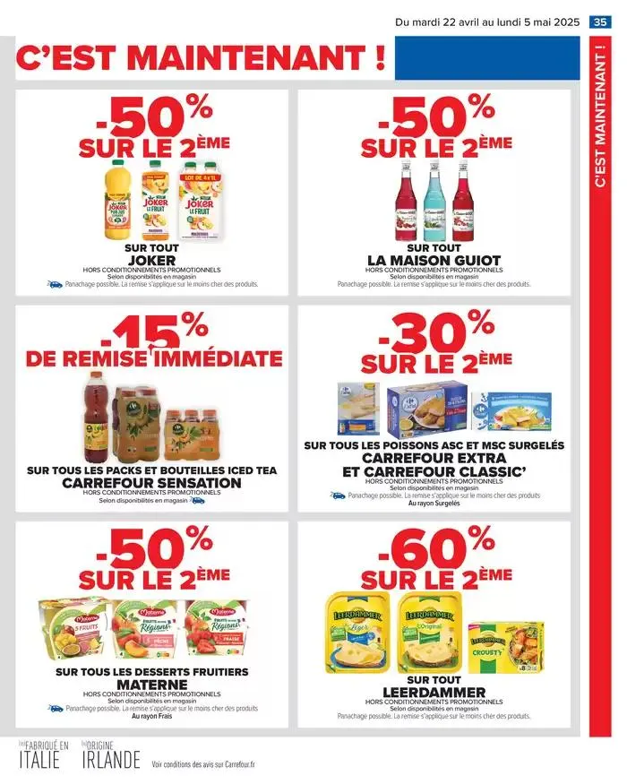 -50% SUR LE 2ÈME SUR TOUT JOKER du 22 avril au 5 mai 2025 - Catalogue page 37