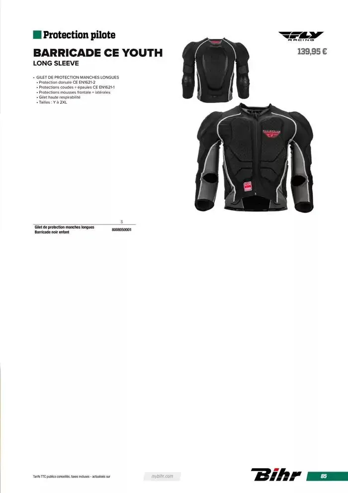 FLY RACING BMX 2025 du 12 avril au 31 décembre 2025 - Catalogue page 85