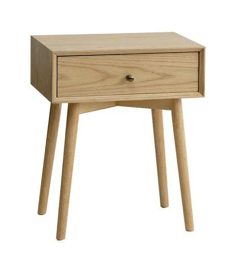 Éjjeliszekrény HOKKSUND 1 fiókos natúr tölgy