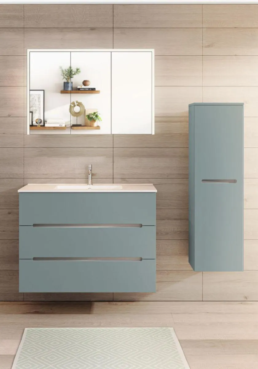 PLAN VASQUE CERAMIQUE LUNA BLANC L100/P46 1790331 DECOTEC