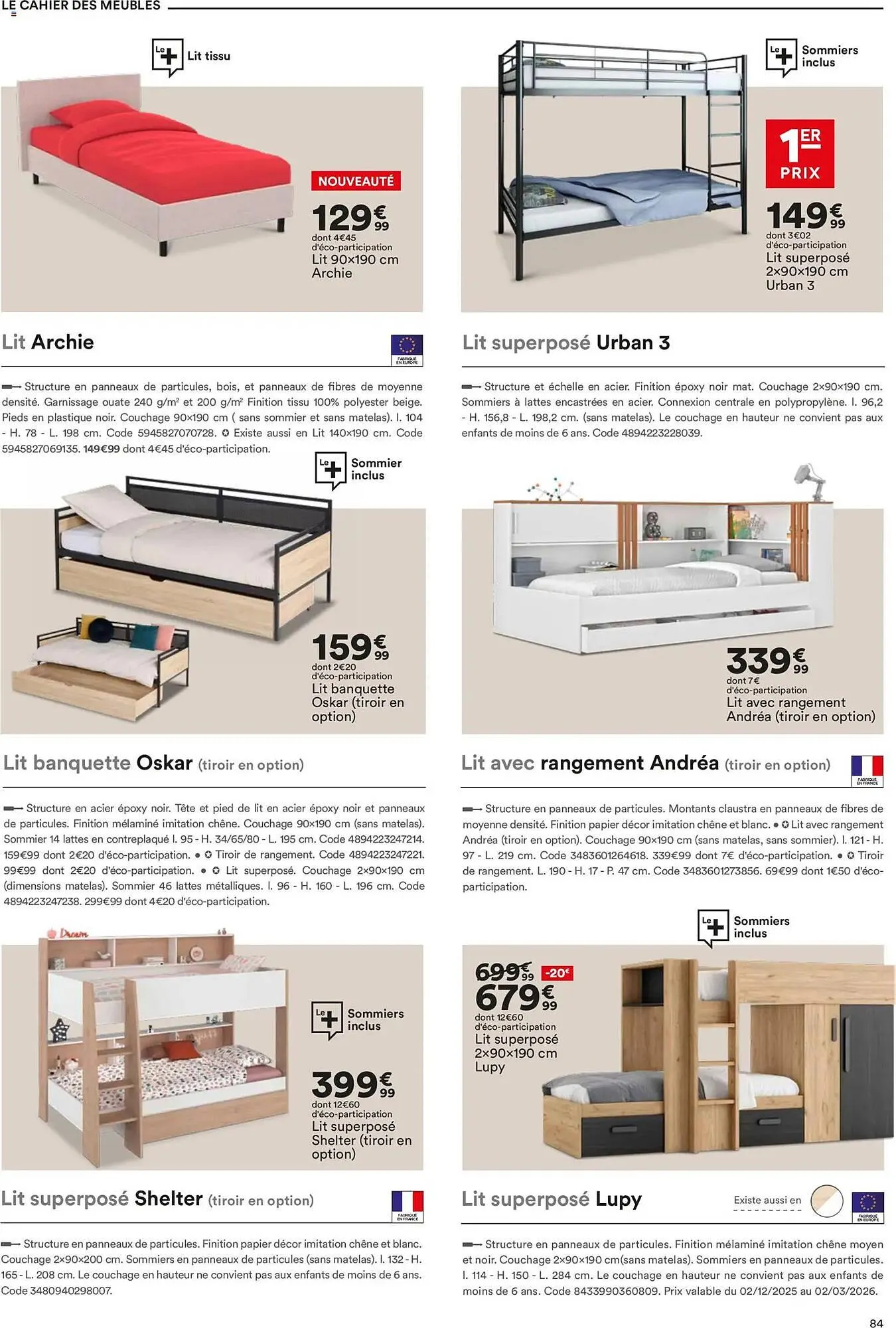 Catalogue BUT du 15 décembre au 23 février 2026 - Catalogue page 84