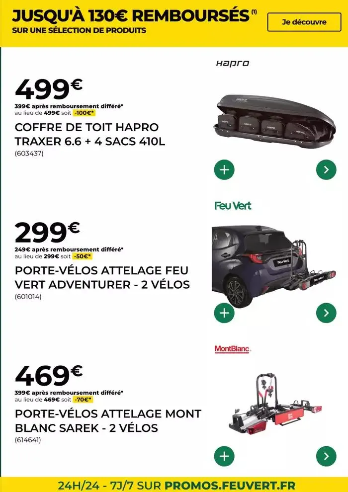 Les Offres Feu Vert du 26 mars au 28 avril 2025 - Catalogue page 9