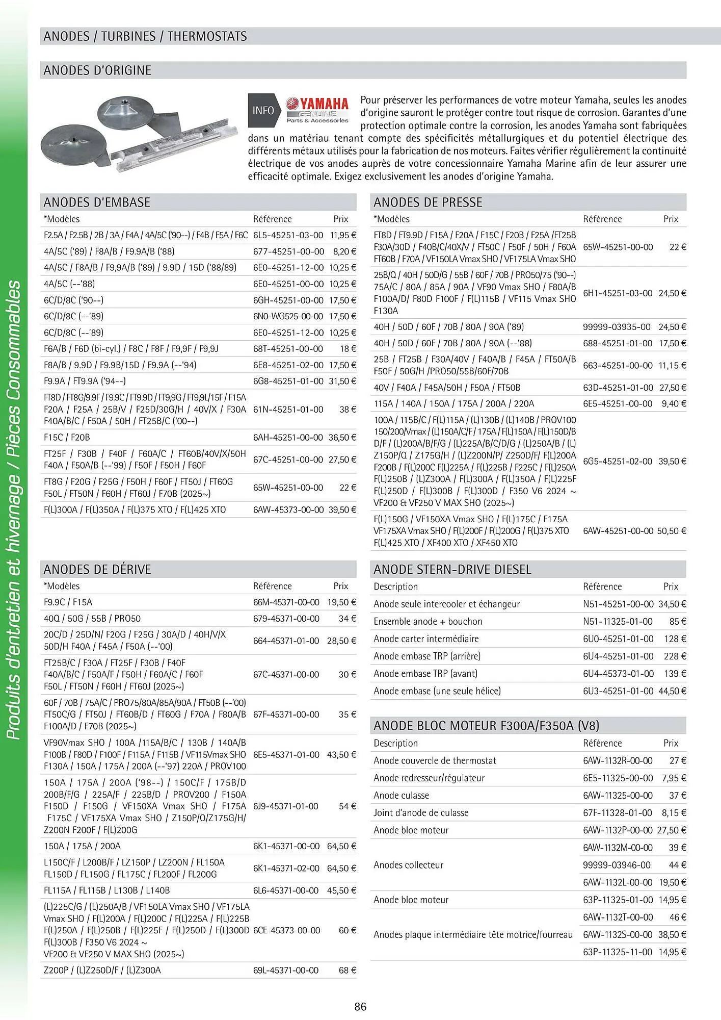 Catalogue Yamaha du 25 février au 31 mai 2026 - Catalogue page 85