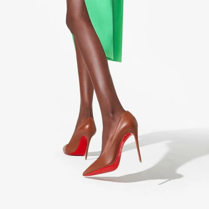 Escarpins 100 mm - Cuir nappa - Nude 5