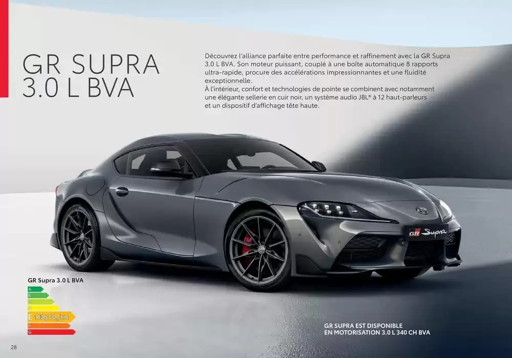 Toyota Supra du 9 avril au 9 avril 2026 - Catalogue page 28