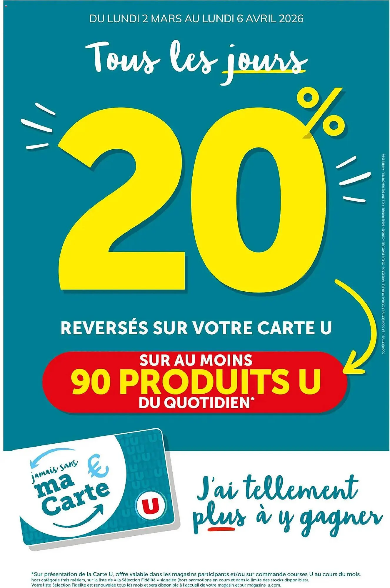 Catalogue U Express du 2 mars au 6 avril 2026 - Catalogue page 1