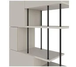 Bibliothèque ISABELLA crème et noir