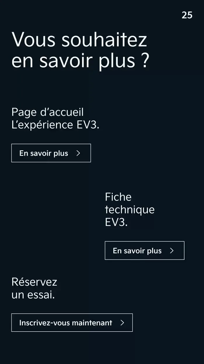 KIA Nouveau EV3 100% électrique - Brochure du 8 octobre au 29 septembre 2025 - Catalogue page 25