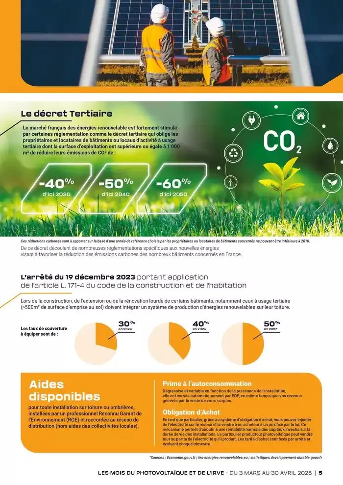 Les mois du Photoboltaique et de l'IRVE 2025 du 3 mars au 30 avril 2025 - Catalogue page 5