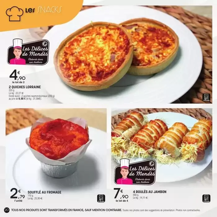 Carte traiteur permanente du 17 avril au 31 mars 2026 - Catalogue page 20