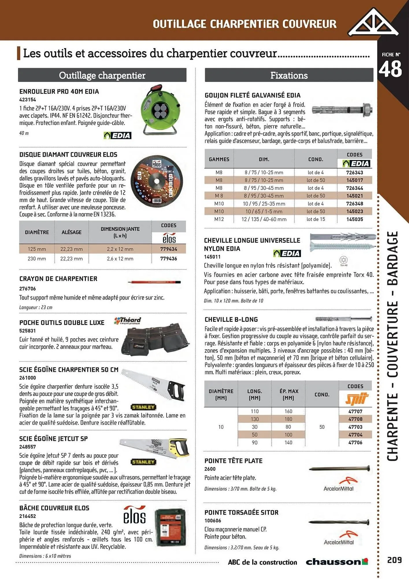 Catalogue Chausson Matériaux du 2 mai au 31 décembre 2025 - Catalogue page 211