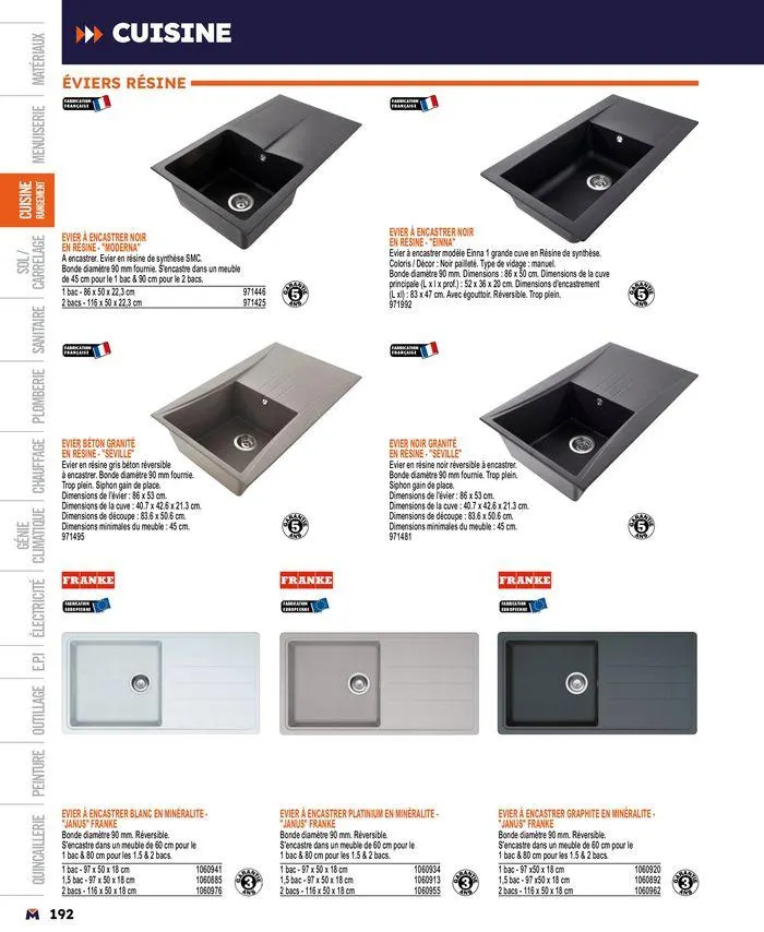 Guide produits 2024 du 15 mars au 31 décembre 2024 - Catalogue page 192