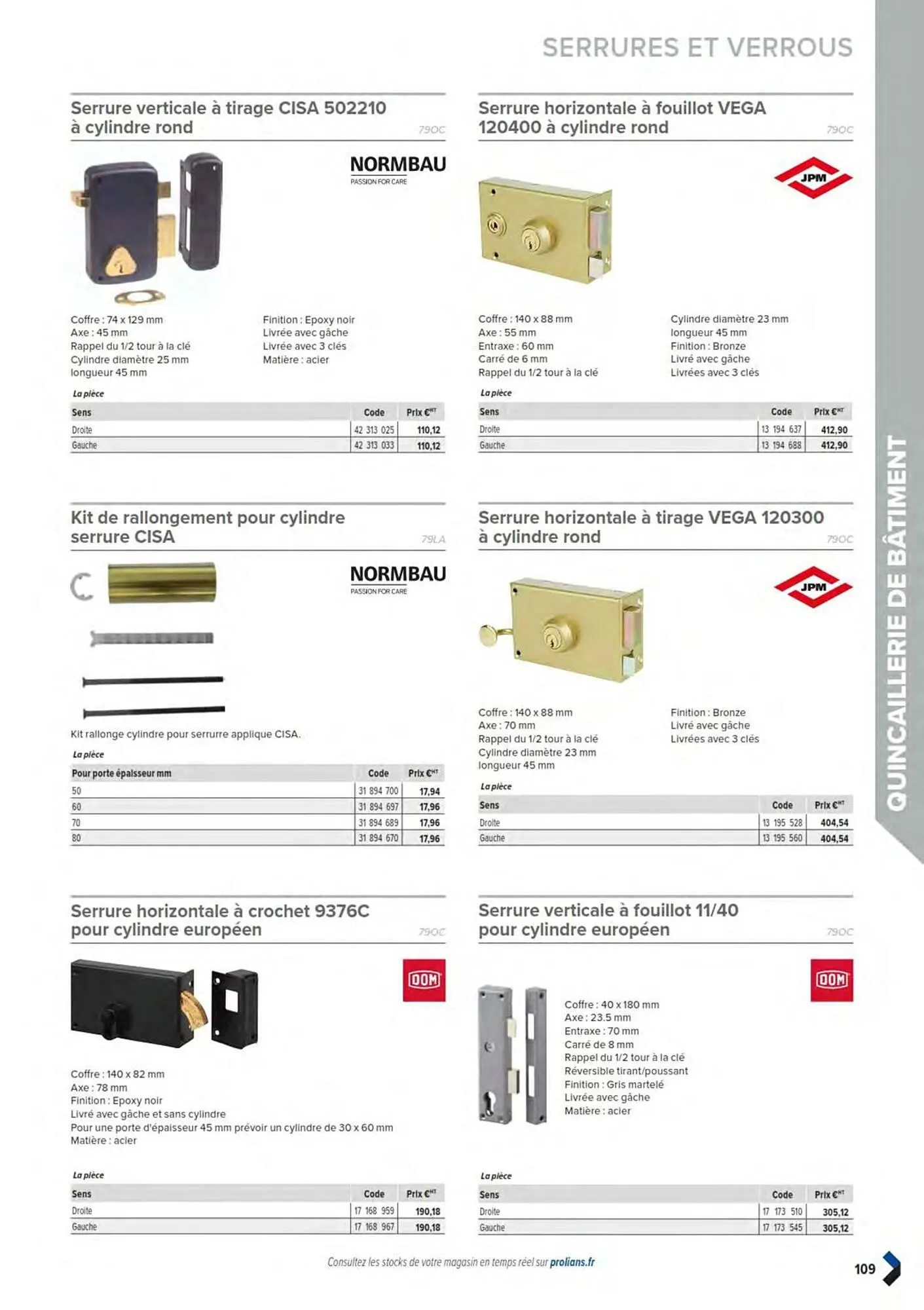 Catalogue Prolians du 11 mars au 31 décembre 2025 - Catalogue page 111