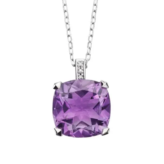 Pendentif Petit Visage d'Amour, améthyste