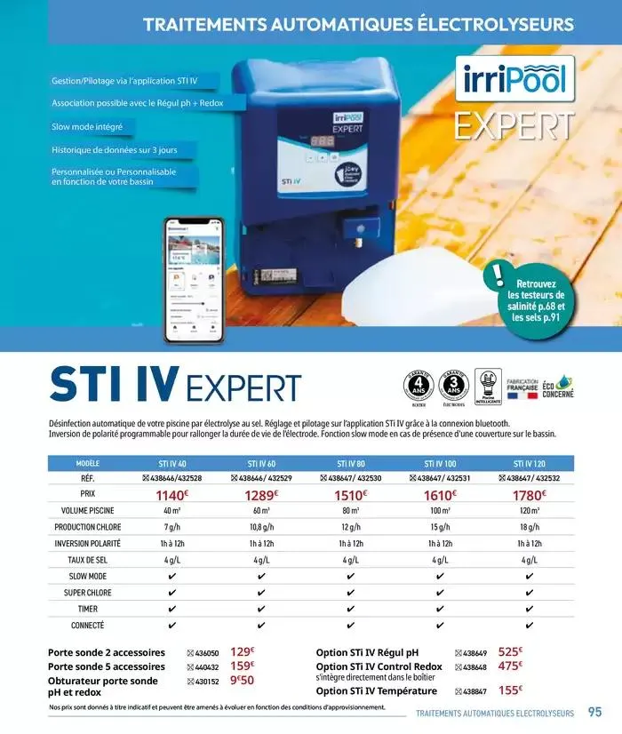 Les plaisir de l'eau Piscine,Spa,Arrosage du 10 mars au 31 décembre 2025 - Catalogue page 95
