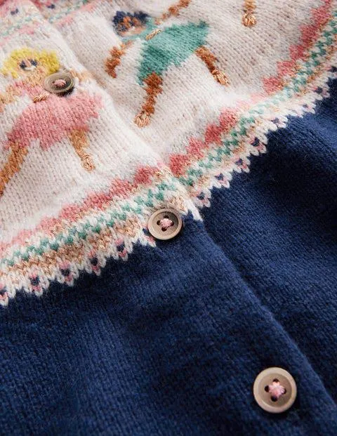 Cardigan fun à motif jacquard