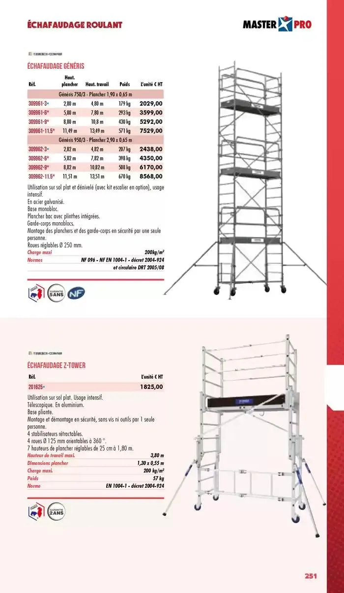 Essentiel Batiment 2025 du 3 janvier au 31 décembre 2025 - Catalogue page 253