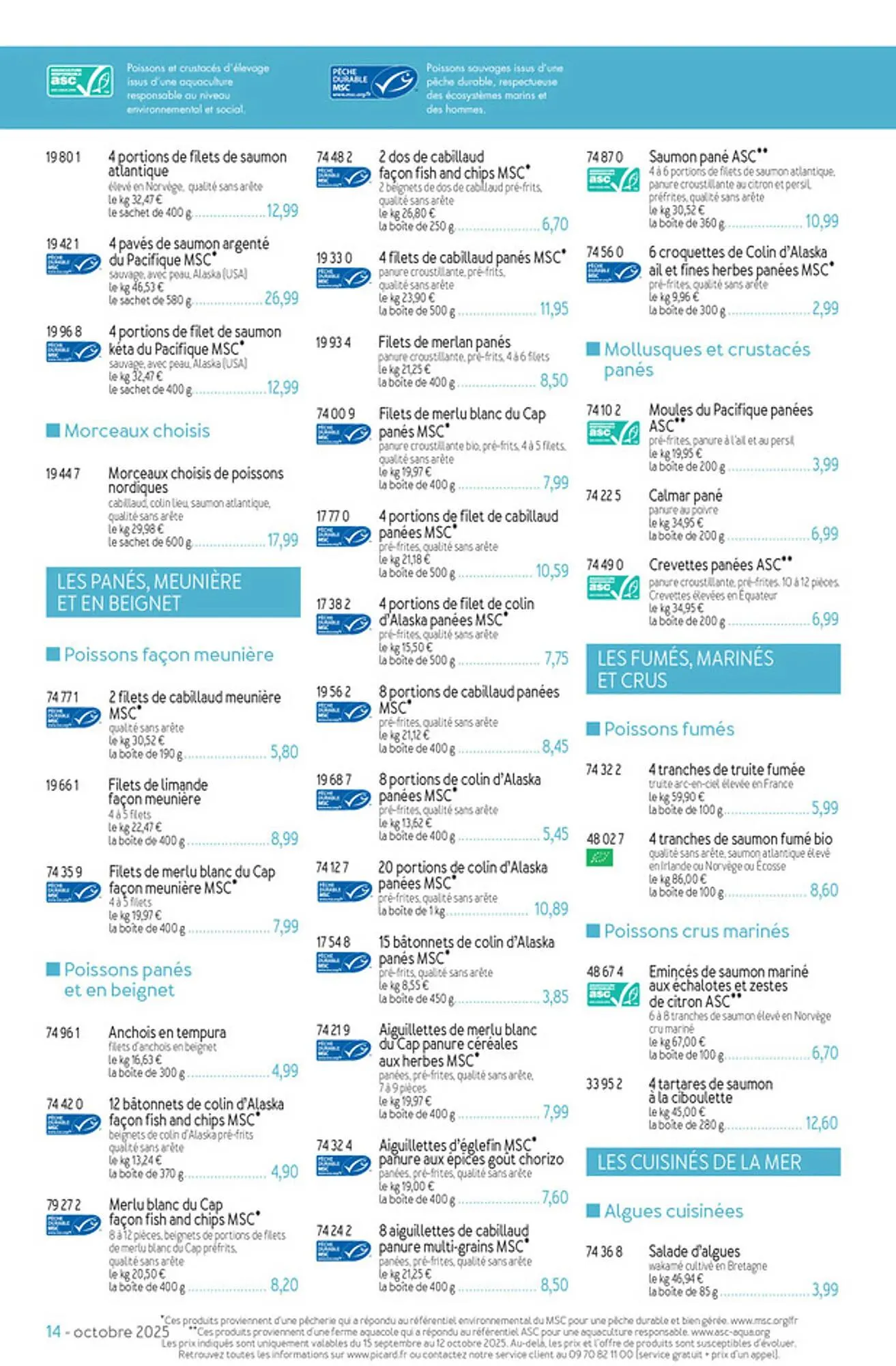 Catalogue Picard du 15 septembre au 16 novembre 2025 - Catalogue page 14