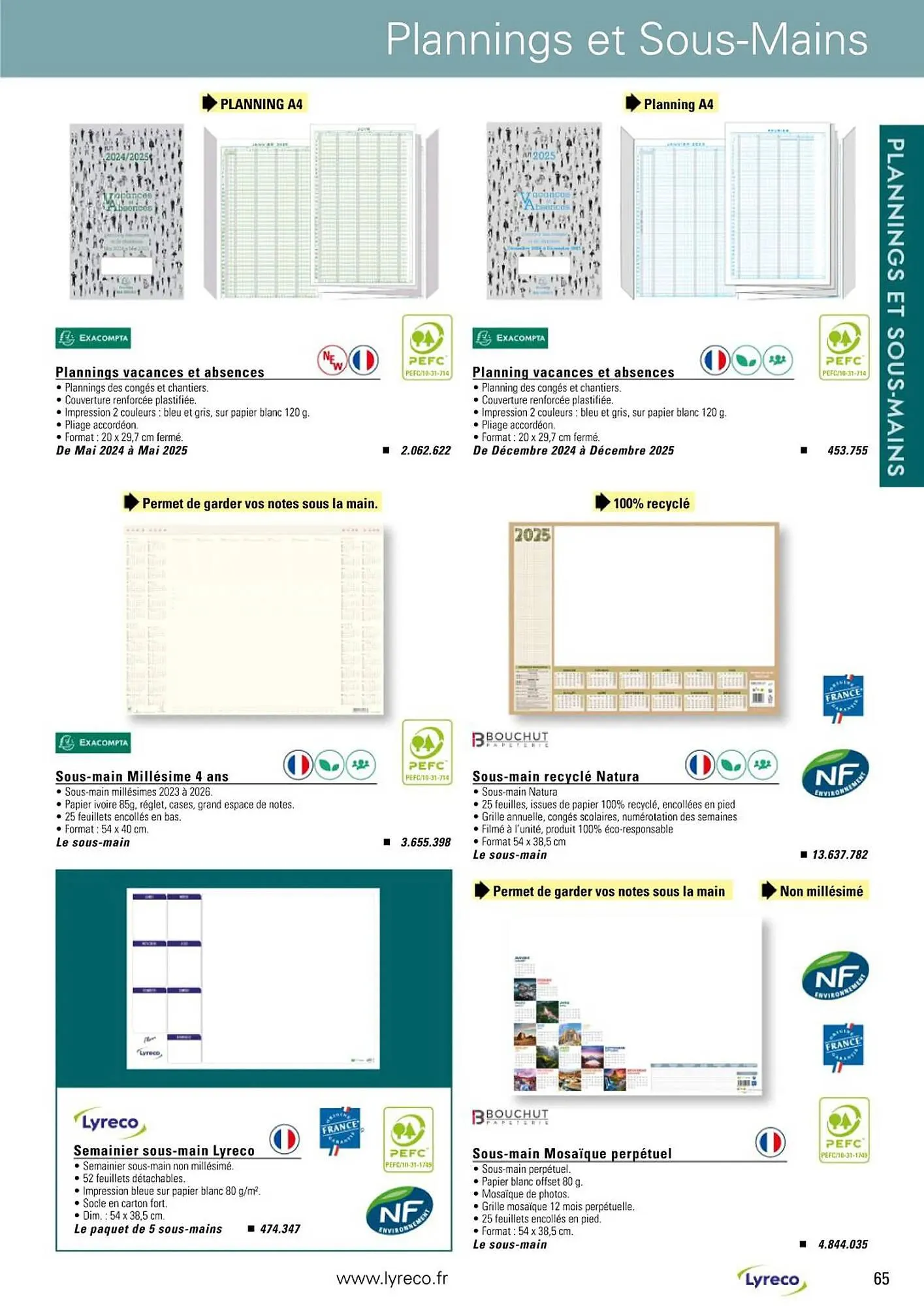 Catalogue Lyreco du 13 mai au 31 décembre 2025 - Catalogue page 65