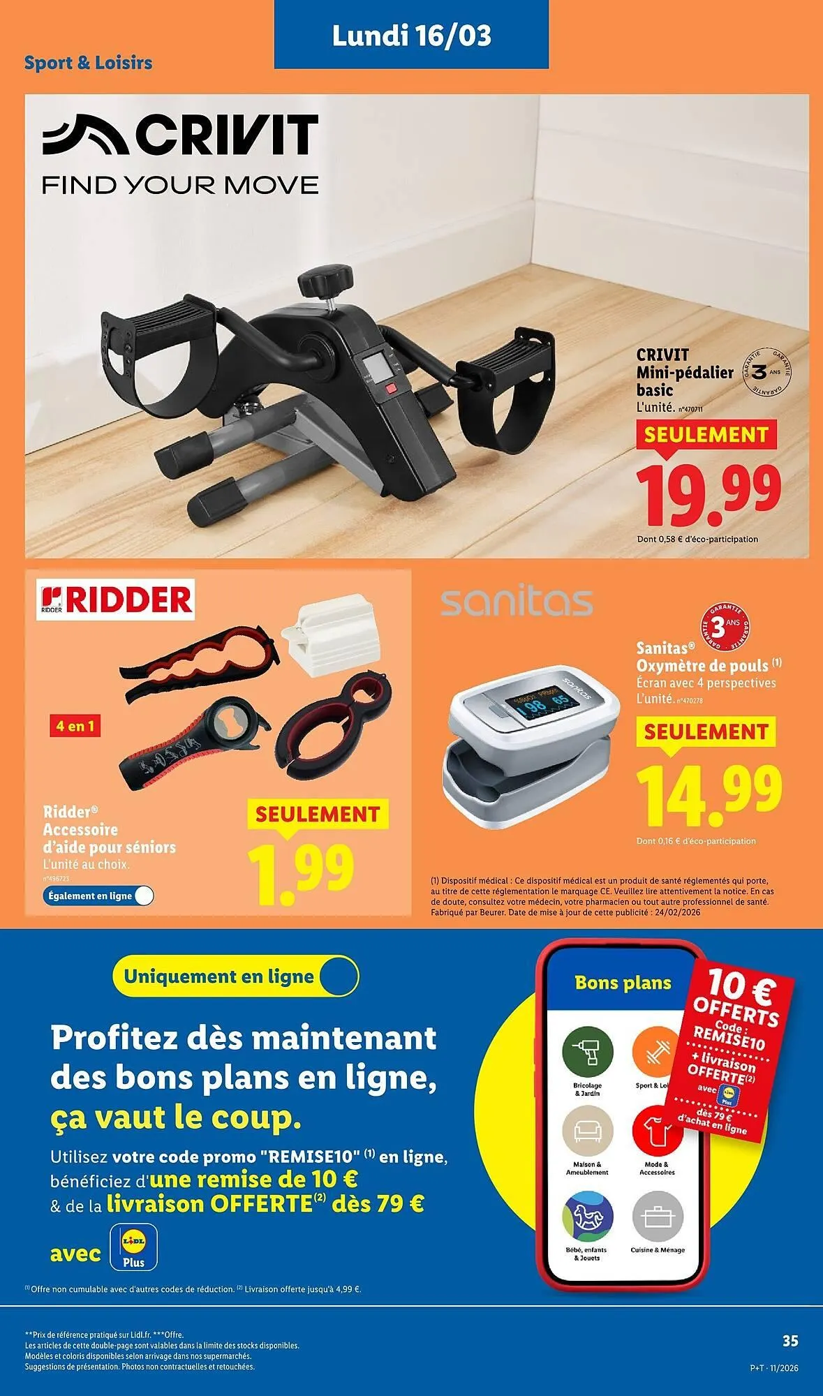 Catalogue Lidl du 16 mars au 18 mars 2026 - Catalogue page 16