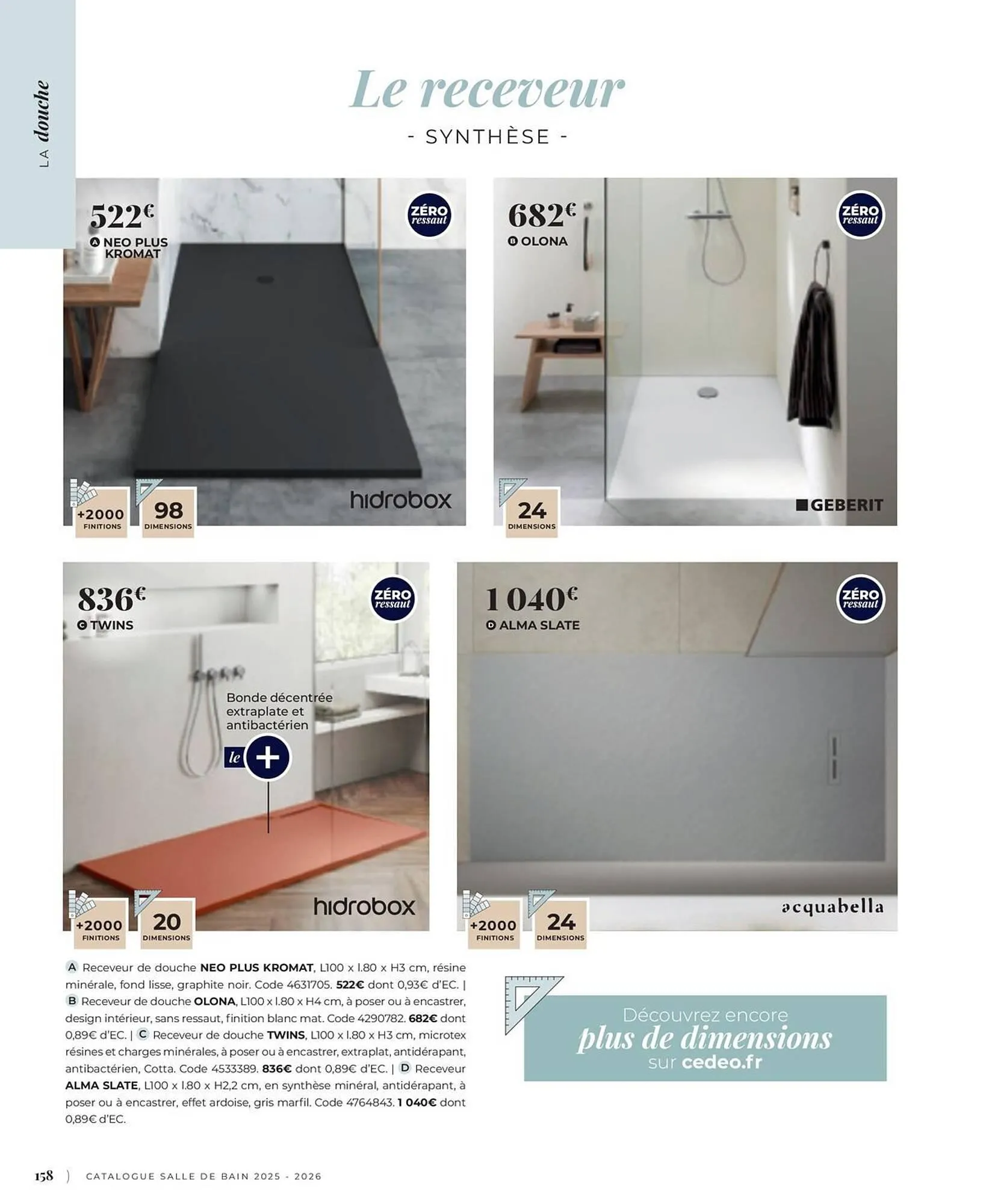 Catalogue Cedeo du 3 juin au 31 décembre 2025 - Catalogue page 158