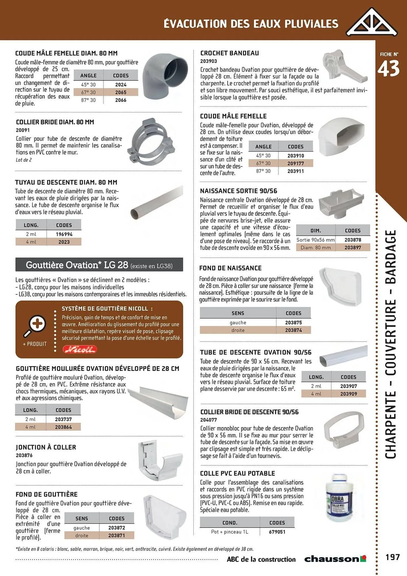 Catalogue Chausson Matériaux du 2 mai au 31 décembre 2025 - Catalogue page 199