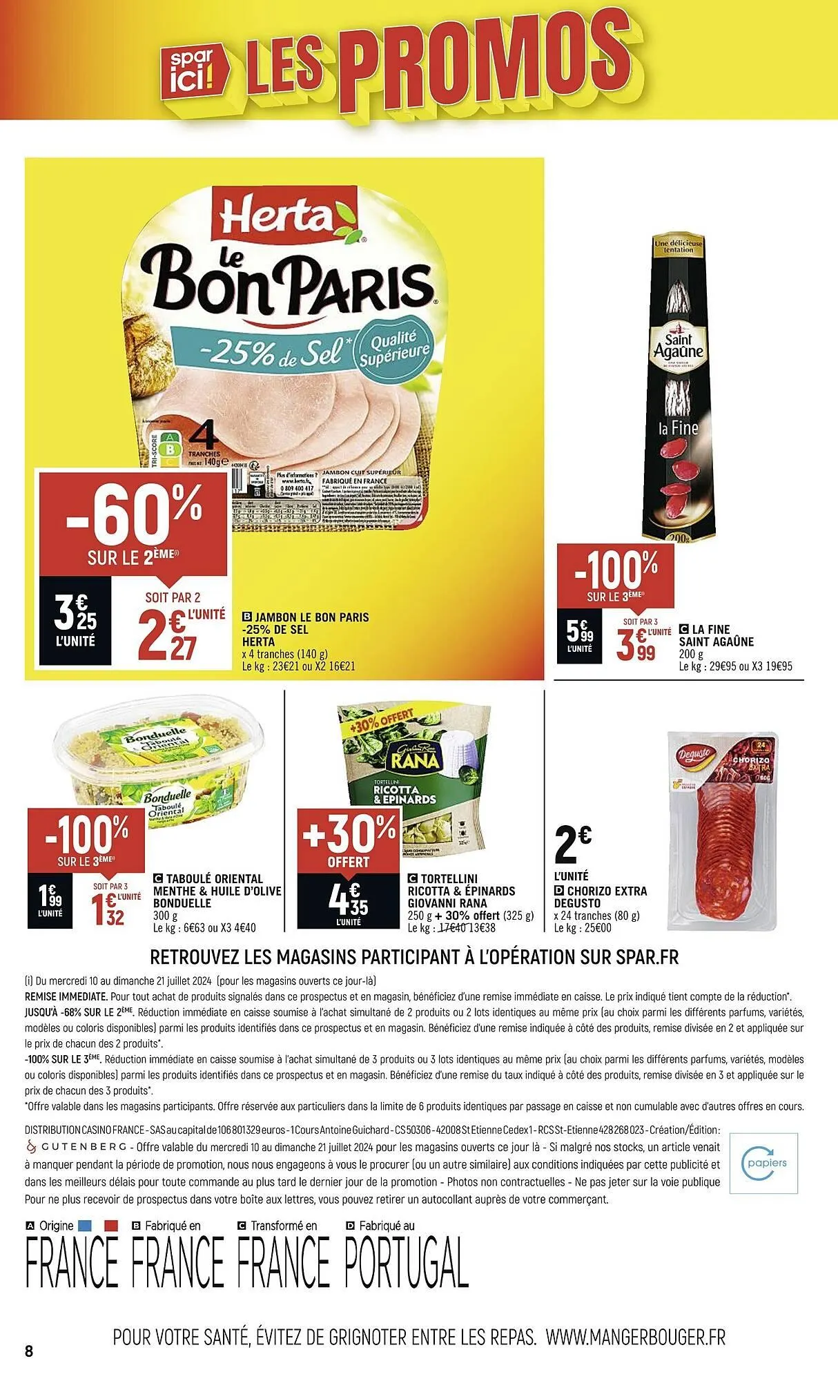 Catalogue Spar Supermarché du 10 juillet au 21 juillet 2024 - Catalogue page 8