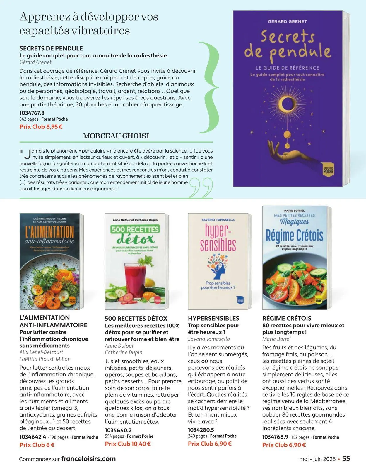 France Loisirs du 1 mai au 30 juin 2025 - Catalogue page 55