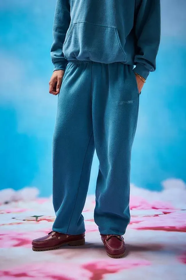 iets frans... Jogging bleu turquoise surteint